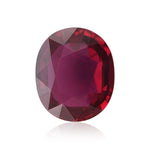 Rubino Ovale MOZAMBICO Rosso da 3,05 Carati AGL