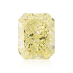3.07 Carat Fancy Light Yellow Radiant Diamond IF GIA