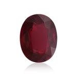 3.12 Carat Red BURMESE Oval Ruby GIA