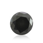 3.17 Carat Fancy Black Round Diamond GIA