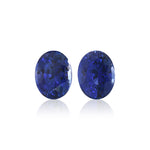 3.54 Carat Blue SRI LANKAN Oval Sapphires Pair