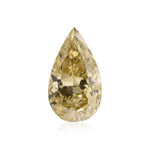 3.7 Karat ausgefallener bräunlich-grünlich-gelber birnenförmiger Diamant (SI2) GIA