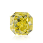Diamante radiante giallo intenso elegante da 0,35 carati VVS1 IGI