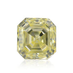 0.62 Carat Fancy Yellow Asscher Diamond VVS2 IGI