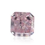 0.89 قيراط ألماسة Radiant بلون Fancy Intense Purplish Pink بدرجة نقاء SI2 GIA