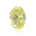 0,52 Karat Fancy Yellow Oval-Diamant VS2 IGI