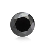 2.20 Carat Fancy Black Round Brilliant Diamond GIA