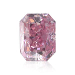 0.40 Karat Fancy Intense Purplish Pink Radiant Diamant (I1) GIA