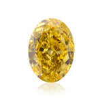 1.02 Carat Fancy Intense Orange Yellow Oval Diamond SI2 GIA