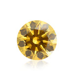 1.25 Carat Fancy Intense Orange Yellow Round Brilliant Diamond VS1 GIA
