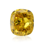 0.74 قيراط ألماسة كوشن Fancy Deep Orangy Yellow بدرجة نقاء VS2 من GIA