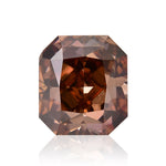 0,73 Karat Fancy Dark Pink Brown Radiant Diamant VS2 GIA