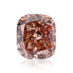 0.62 Carat Fancy Deep Orangy Pink Cushion Diamond (SI2) GIA