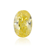 Diamante Ovale Giallo Intenso Fantasia 0,25 Carati I1 GIA