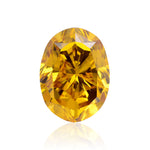 3,01 Karat Fancy Intense Orange Yellow Ovaldiamant VVS2 GIA