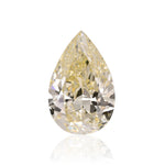 ألماسة كمثرية 13.02 قيراط، Fancy Light Brownish Yellow، بدرجة نقاء VS1، GIA