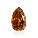 Diamante a Pera GIA SI1 Fancy Deep Yellowish Orange da 0,45 Carati
