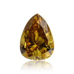 0,66 Karat Fancy Deep Brownish Orangy Yellow Tropfen-Diamant VS2 GIA