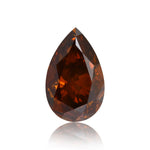 ألماسة كمثرية 1.19 قيراط Fancy Deep Brownish Orange I1 GIA