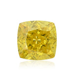 0.45 Karat Fancy Vivid Yellow Cushion Diamant VVS1 GIA
