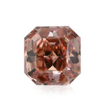 Diamante Radiant Rosa Aranciato Intenso Fancy 1.02 Carati SI1 GIA