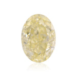 4.01 Carat Fancy Yellow Oval Diamond SI1 GIA