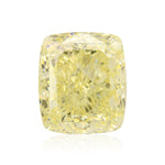 4.03 Carat Light Yellow Cushion Diamond VVS2 GIA