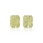 4.07 Carat Fancy Yellow Radiant Diamonds VVS2 GIA