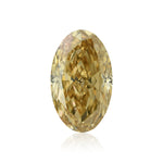 4.14 Karat Fancy Brown Yellow Oval Diamant IF GIA