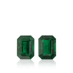 4.95 Carat Octagon Zambian Emeralds GRS Pair