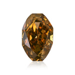 ألماسة بيضاوية الشكل بوزن 2.45 قيراط، Fancy Deep Brown Yellow، بدرجة نقاء I1، GIA