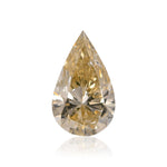 0.78 قيراط ألماسة كمثرية Fancy Light Brown Yellow (SI2) GIA