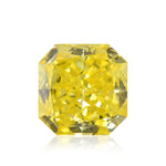 0.51 Carat Fancy Vivid Yellow Radiant Diamond (SI1) GIA