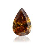 0,60 Karat Fancy Deep Brown Orange Pear Diamant SI1 GIA