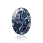 0,27 Karat Fancy Deep Blue Oval-Diamant SI1 GIA