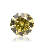 0.42 Carat Fancy Intense Yellow Round Brilliant Diamond SI1 GIA