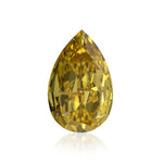 Diamante a Pera Giallo Verdastro-Brunastro Scuro Fancy da 1,10 Carati VS1 GIA