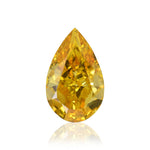 1.01 Carat Fancy Vivid Orange Yellow Pear Diamond SI1 GIA