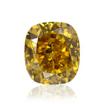 ألماسة كوشن 1.01 قيراط، Fancy Deep Brownish Orangy Yellow، SI2، GIA