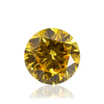 0,51 Karat Fancy Vivid Orangy Yellow runder Brillant Diamant SI1 GIA