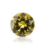 0.73 Carat Fancy Deep Yellow Round Brilliant Diamond SI2 GIA