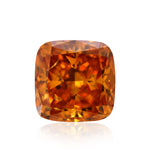 0,41 Karat Fancy Deep Yellow Orange Cushion Diamant I1 GIA