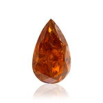0.56 Carat Fancy Deep Brownish Yellowish Orange Pear Diamond (SI2) GIA