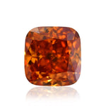 0.48 Carat Fancy Deep Brownish Yellowish Orange Cushion Diamond SI1 GIA