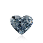 0.73 Carat Fancy Intense Blue HEART Diamond VS2 GIA