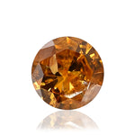 Diamante tondo a taglio brillante, 0,36 carati, Fancy Deep Yellow Orange (I1) GIA