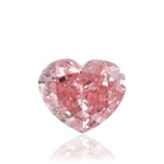 0.92 Carat Fancy Intense Pink HEART Diamond VVS2 GIA