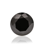 3.74 Carat Fancy Black Round Brilliant Diamond GIA