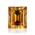 0.43 Carat Fancy Deep Brownish Yellowish Orange Princess Diamond SI1 GIA
