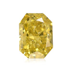 0.43 Carat Fancy Vivid Yellow Radiant Diamond VS2 GIA
